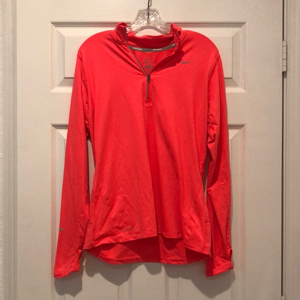 Pink Nike quarter zip pullover